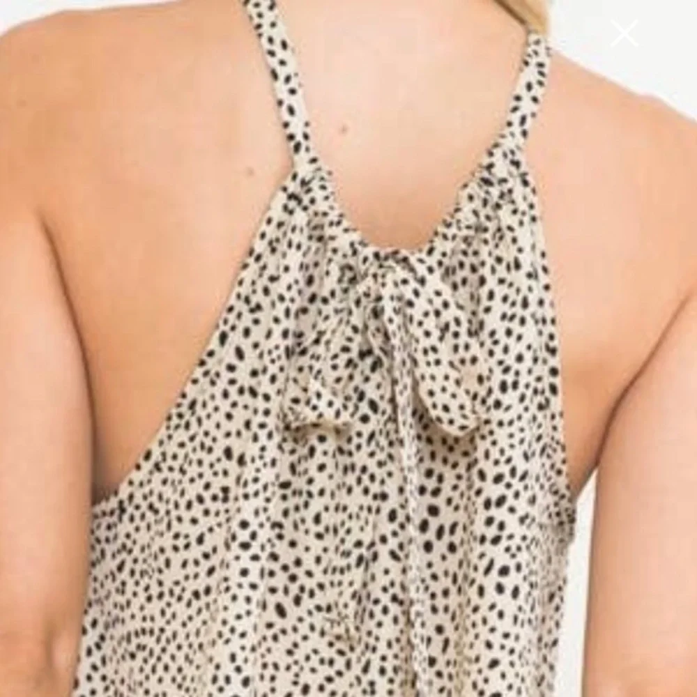 Plus Size Leopard Print Halter - Picture 4 of 5